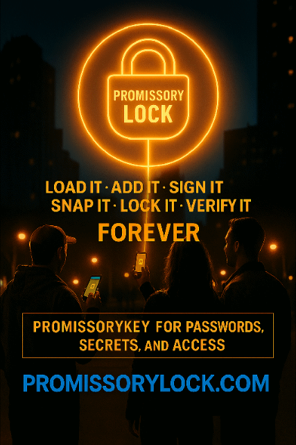 PromissoryLock animated lock loop